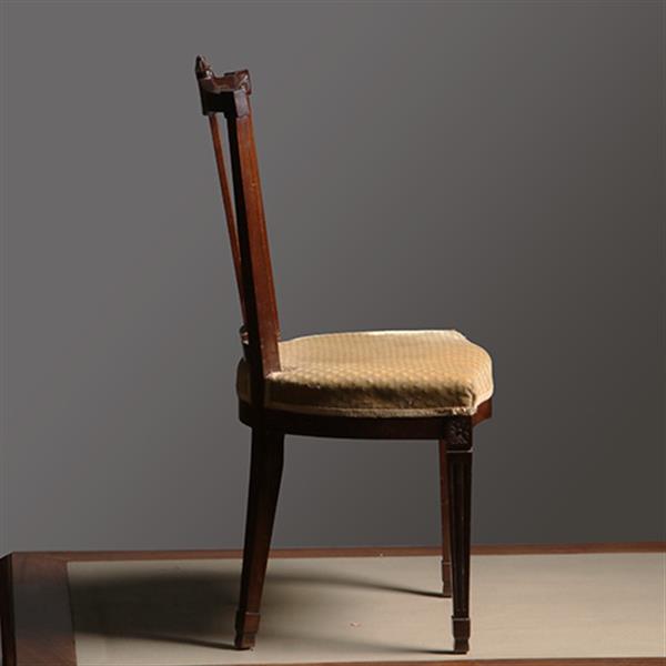 Grote foto 16 antieke eetkamerstoelen mahonie hollands louis seize stijl incl nieuwe bekleding naar wens no.33 antiek en kunst stoelen en banken