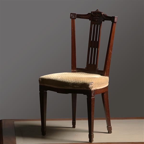 Grote foto 16 antieke eetkamerstoelen mahonie hollands louis seize stijl incl nieuwe bekleding naar wens no.33 antiek en kunst stoelen en banken