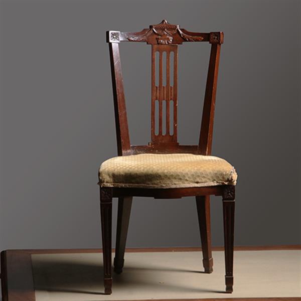 Grote foto 16 antieke eetkamerstoelen mahonie hollands louis seize stijl incl nieuwe bekleding naar wens no.33 antiek en kunst stoelen en banken