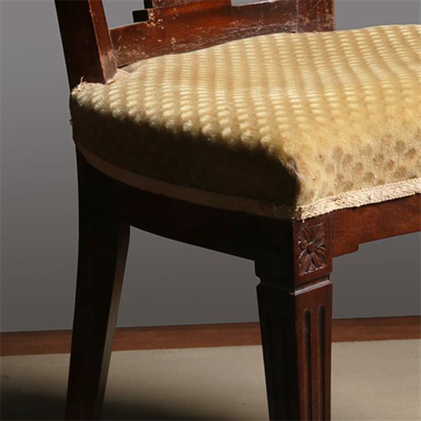 Grote foto 16 antieke eetkamerstoelen mahonie hollands louis seize stijl incl nieuwe bekleding naar wens no.33 antiek en kunst stoelen en banken