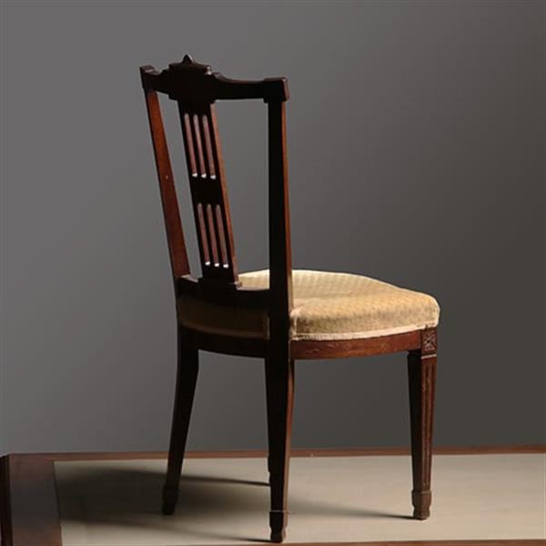 Grote foto 16 antieke eetkamerstoelen mahonie hollands louis seize stijl incl nieuwe bekleding naar wens no.33 antiek en kunst stoelen en banken
