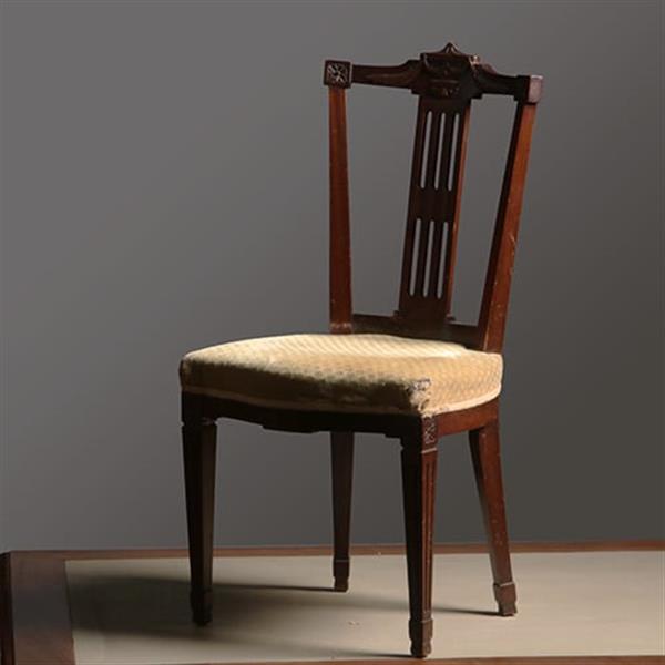 Grote foto 16 antieke eetkamerstoelen mahonie hollands louis seize stijl incl nieuwe bekleding naar wens no.33 antiek en kunst stoelen en banken