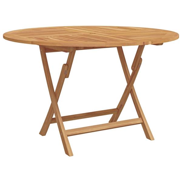 Grote foto vidaxl tuin eetset 5 pcs bruin massief teakhout tuin en terras tuinmeubelen