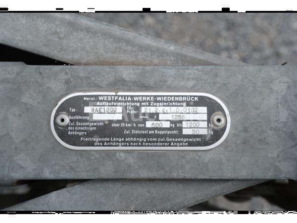 Grote foto interne referentie v2 westfalia bagageaanhanger wae1202 agrarisch aanhangwagens
