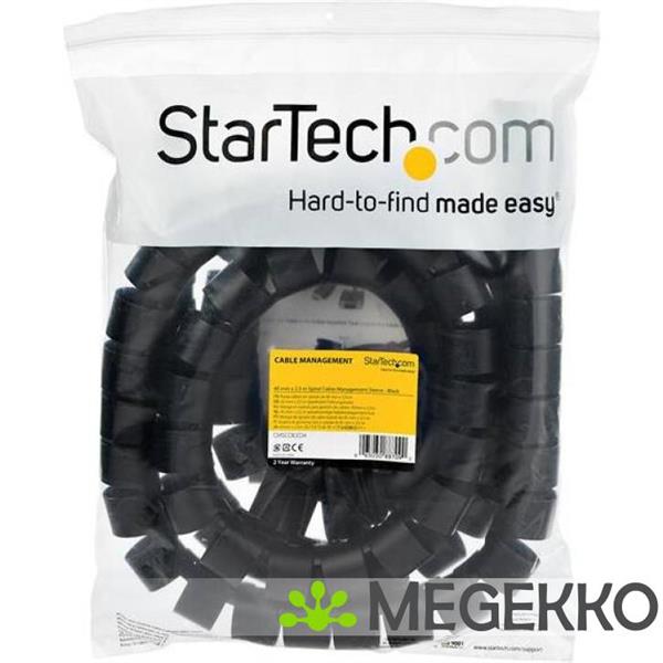 Grote foto startech.com 2 5 m kabelgoot spiraal 45 mm diameter computers en software overige computers en software
