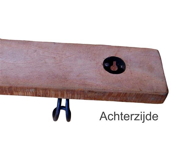 Grote foto landelijke wandkapstok van oud hout huis en inrichting kapstokken