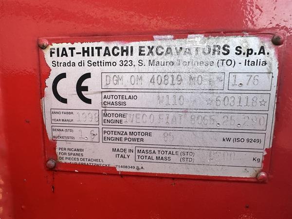 Grote foto fiat hitachi fh w110 agrarisch shovels