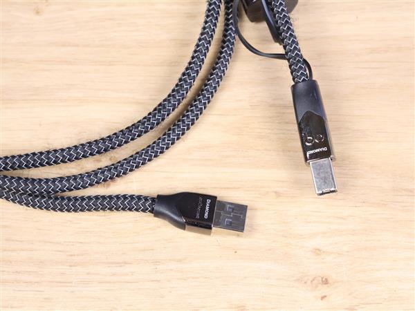 Grote foto audioquest diamond silver highend audio usb cable type a to b 1 5 metre audio tv en foto onderdelen en accessoires