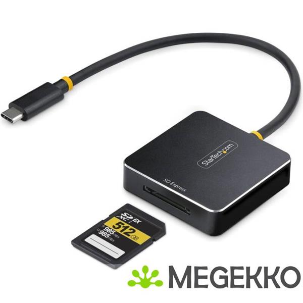Grote foto startech.com usb c sd express kaartlezer usb 10gbps draagbare memory card reader usb type c naar computers en software netwerkkaarten routers en switches