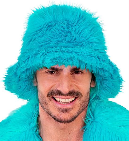 Grote foto turquoise bucket hoed pluche verzamelen overige verzamelingen