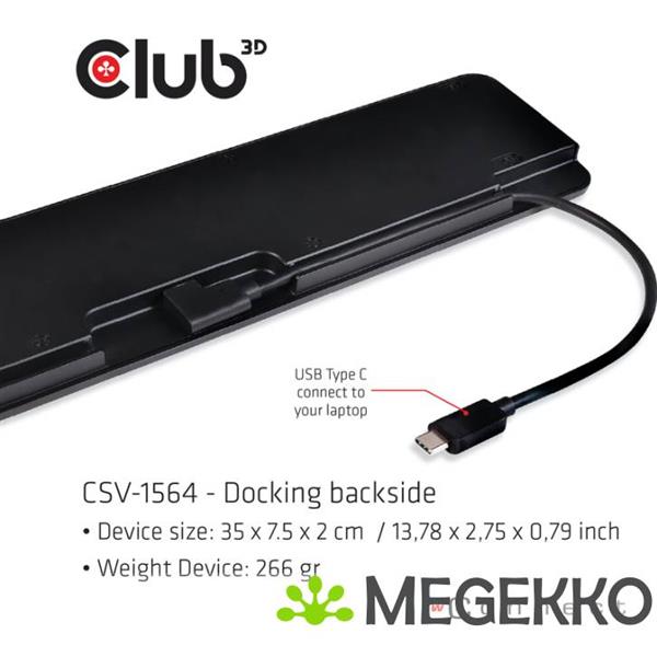 Grote foto club 3d usb type c 3.2 gen1 triple display dynamic pd charging dock computers en software overige computers en software