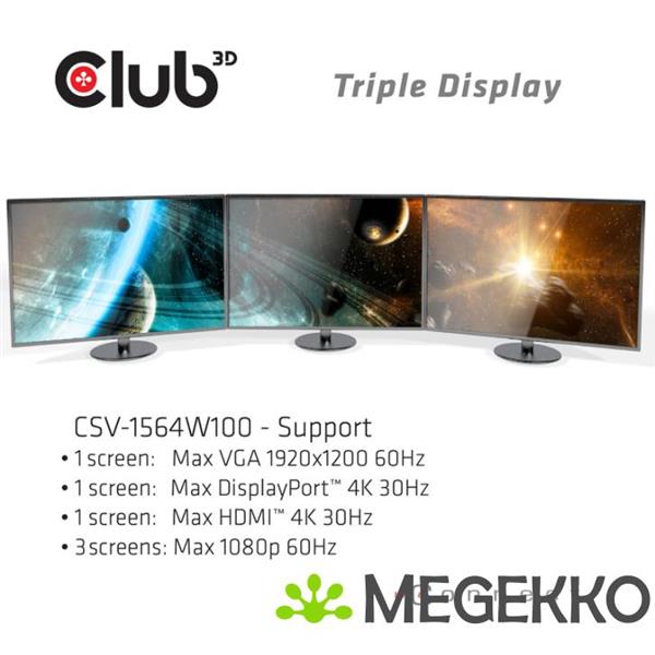 Grote foto club 3d usb type c 3.2 gen1 triple display dynamic pd charging dock computers en software overige computers en software