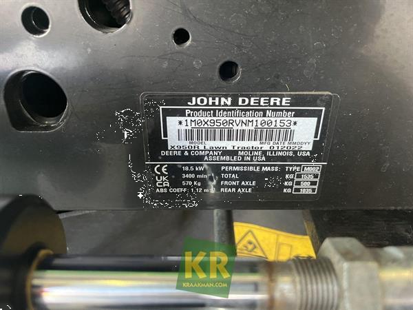 Grote foto john deere x950r 66018 tuin en terras zitmaaiers
