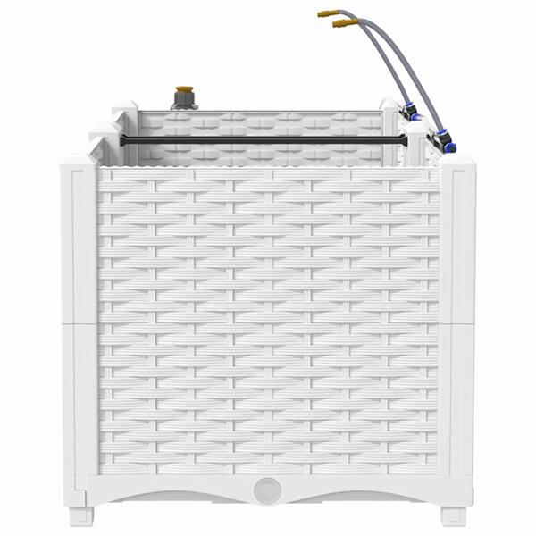 Grote foto vidaxl tuinplantbakken wit 80 x 40 x 37.5 cm staal tuin en terras overige tuin en terras