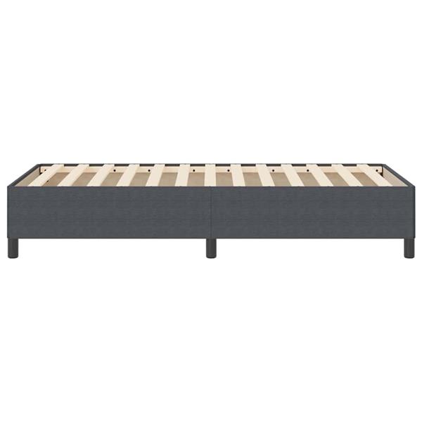 Grote foto vidaxl bedframe donkergrijs 80 x 200 cm katoenen stof antiek en kunst stoelen en banken