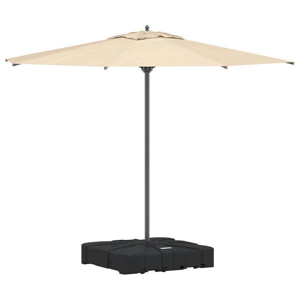 Grote foto vidaxl set van hangende parasolbasis 2 pcs zwart 88 x 88 x 19 cm tuin en terras overige tuin en terras