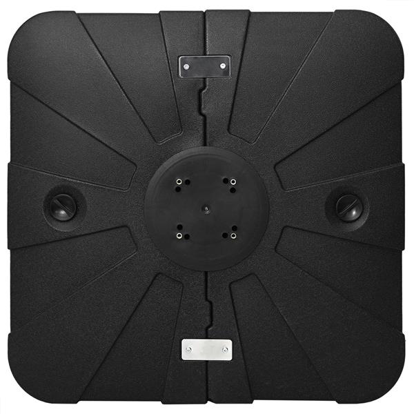 Grote foto vidaxl set van hangende parasolbasis 2 pcs zwart 88 x 88 x 19 cm tuin en terras overige tuin en terras