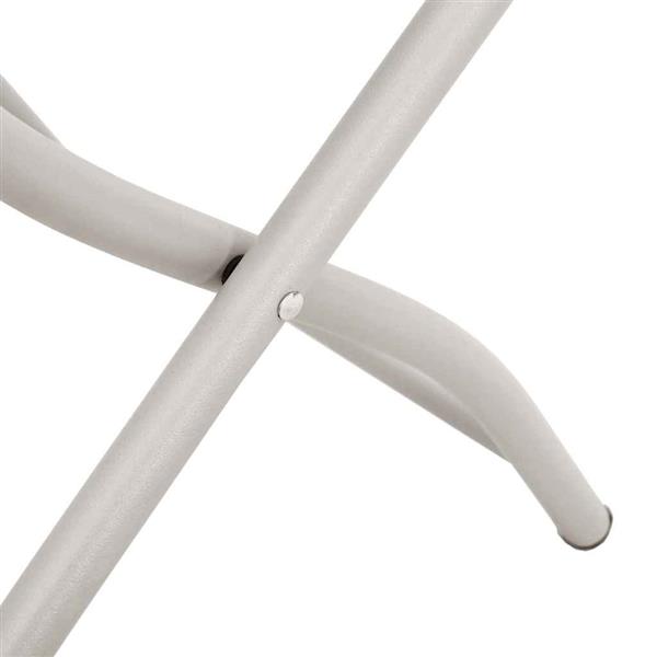 Grote foto vidaxl tuin opvouwbare stoel 2 pcs beige 55 x 56.5 x 91cm staal tuin en terras tuinmeubelen