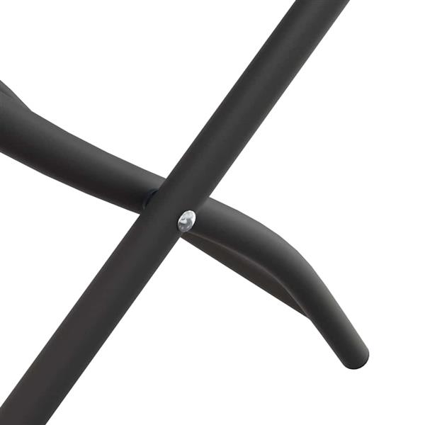 Grote foto vidaxl tuin opvouwbare stoel 2 pcs antraciet 55 x 56.5 x 91cm staal tuin en terras tuinmeubelen