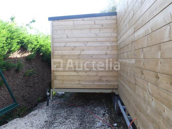 Grote foto aanhanger met tiny house syma sta02 agrarisch aanhangwagens