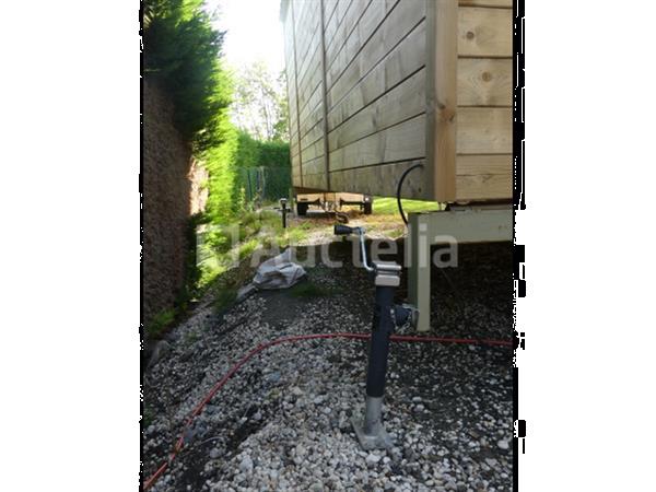 Grote foto aanhanger met tiny house syma sta02 agrarisch aanhangwagens