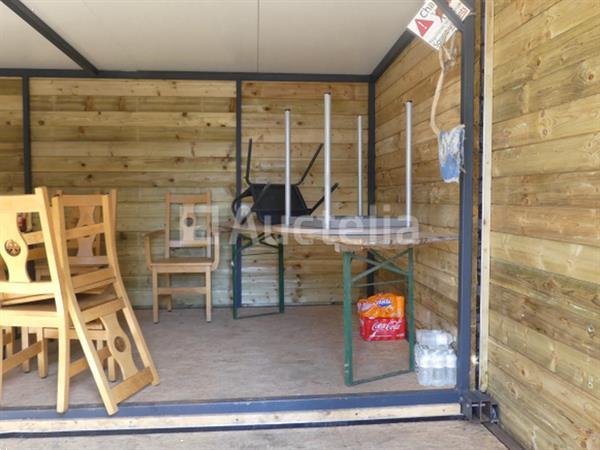 Grote foto aanhanger met tiny house syma sta02 agrarisch aanhangwagens