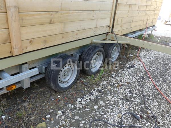 Grote foto aanhanger met tiny house syma sta02 agrarisch aanhangwagens