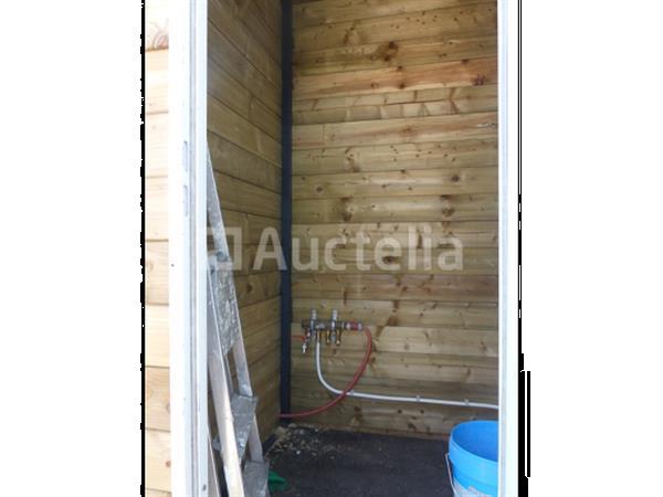 Grote foto aanhanger met tiny house syma sta02 agrarisch aanhangwagens