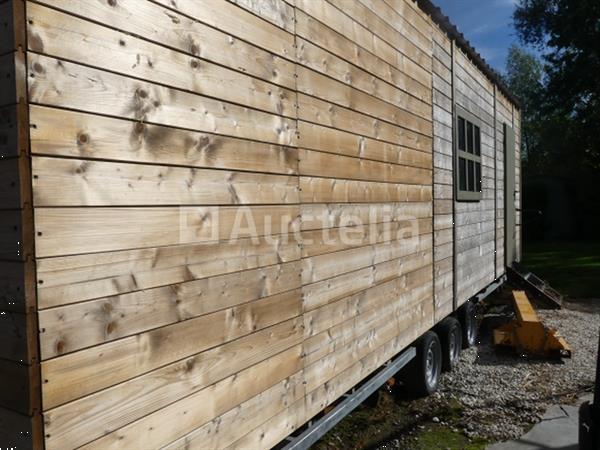Grote foto aanhanger met tiny house syma sta02 agrarisch aanhangwagens