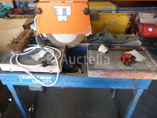 Grote foto smg eurocoup elektrische water blauwe hardsteen snijder doe het zelf en verbouw gereedschappen en machines