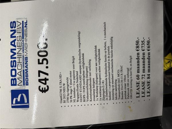 Grote foto giant g2700 hd x tra minishovel kniklader nieuw agrarisch shovels