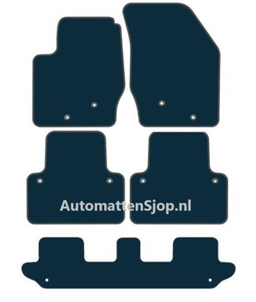 Grote foto super luxe velours donkergrijs automatten xc90 i 7 persoons 2002 2014 auto onderdelen overige auto onderdelen
