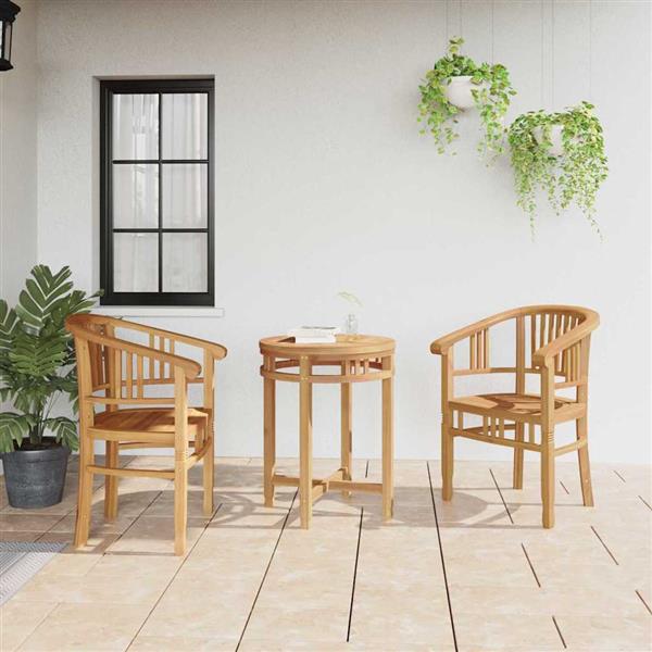 Grote foto vidaxl tuinstoelen 2 pcs bruin 63 x 58 x 89 cm massief teakhout tuin en terras tuinmeubelen