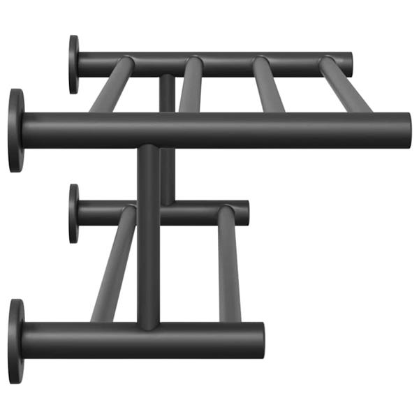 Grote foto vidaxl handdoekrek zwart 61 x 23 x 17 cm roestvrij staal huis en inrichting complete badkamers