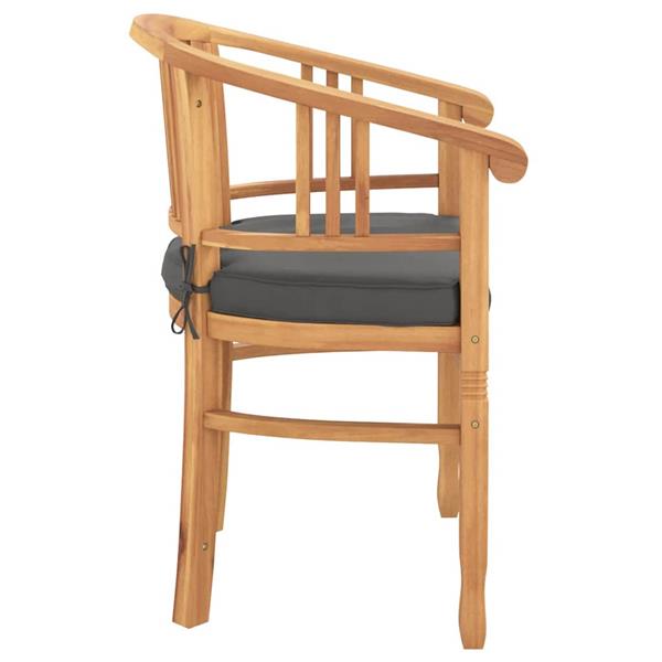 Grote foto vidaxl tuinstoelen 2 pcs bruin 63 x 58 x 89 cm massief teakhout tuin en terras tuinmeubelen