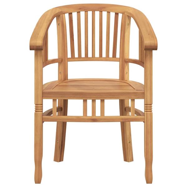 Grote foto vidaxl tuinstoelen 2 pcs bruin 63 x 58 x 89 cm massief teakhout tuin en terras tuinmeubelen