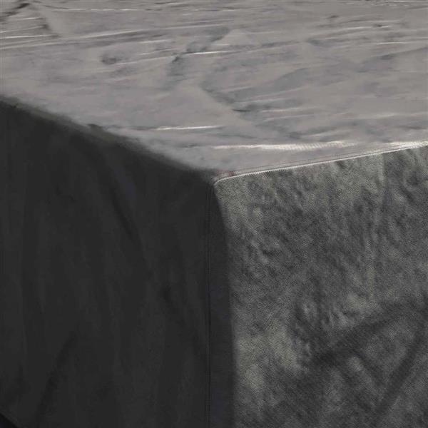 Grote foto vidaxl hoes voor tuinmeubelen zwart 275 x 275 x 70 cm 600d tuin en terras tuinmeubelen