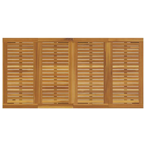 Grote foto vidaxl buitentafels naturel en zwart 180 x 90 x 75 cm tuin en terras tuinmeubelen