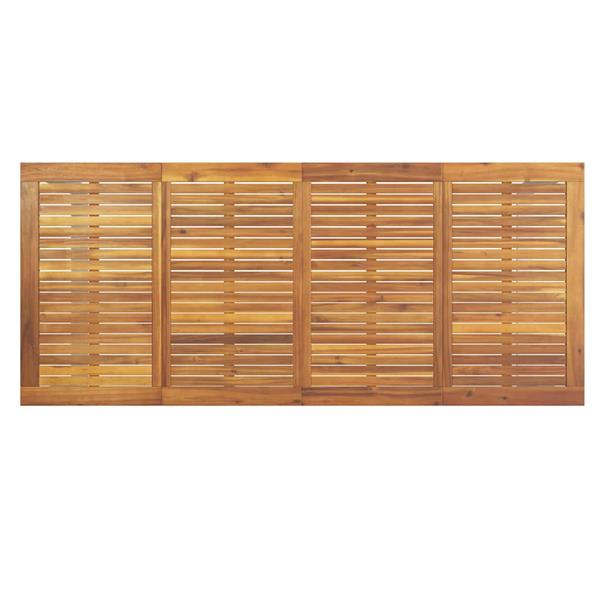 Grote foto vidaxl tuin eettafel grijs 200 x 90 x 75 cm tuin en terras tuinmeubelen