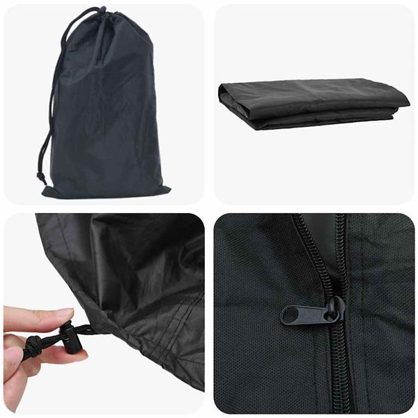 Grote foto vidaxl buitenmeubelhoes zwart 122 x 61 x 106 cm 420d stof tuin en terras tuinmeubelen