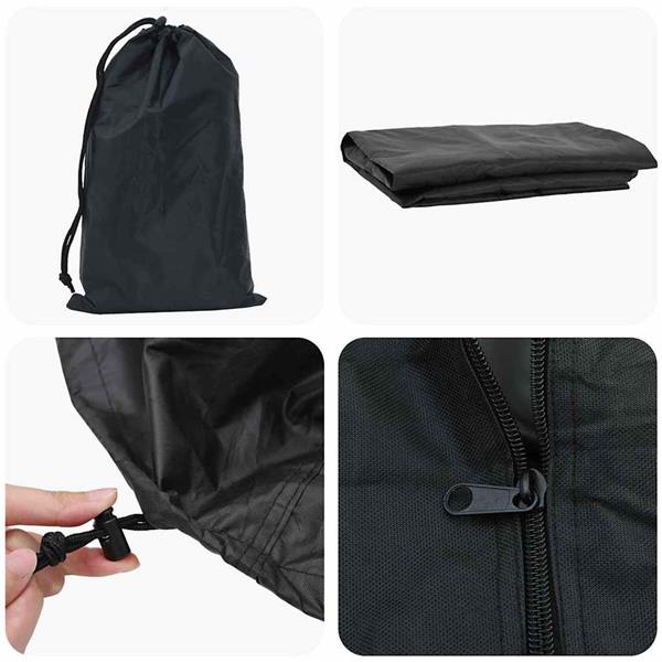 Grote foto vidaxl buitenmeubelhoes zwart 122 x 61 x 106 cm 210d stof tuin en terras tuinmeubelen