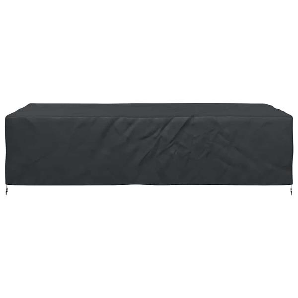 Grote foto vidaxl hoes voor tuinmeubelen zwart 315 x 180 x 74 cm 600d tuin en terras tuinmeubelen