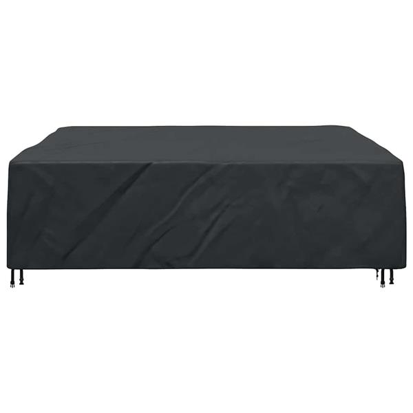Grote foto vidaxl hoes voor tuinmeubelen zwart 275 x 275 x 70 cm 210d tuin en terras tuinmeubelen