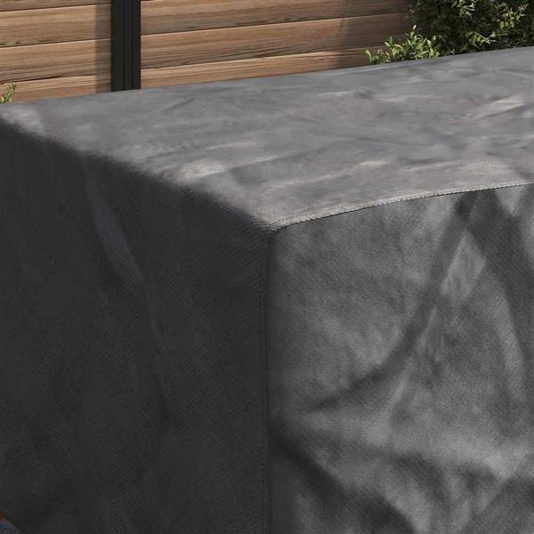 Grote foto vidaxl hoes voor tuinmeubelen zwart 270 x 110 x 70 cm 210d tuin en terras tuinmeubelen