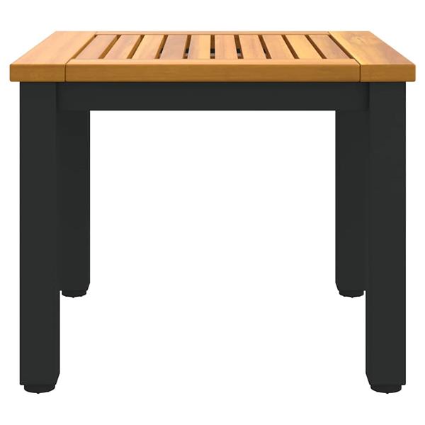 Grote foto vidaxl buitentafels naturel en zwart 45 x 45 x 38 cm tuin en terras tuinmeubelen