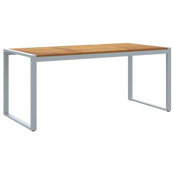 Grote foto vidaxl tuin eettafel grijs 180 x 90 x 75 cm tuin en terras tuinmeubelen