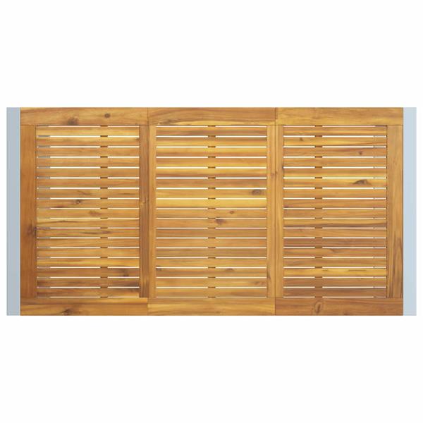 Grote foto vidaxl tuin eettafel grijs 160 x 80 x 75 cm tuin en terras tuinmeubelen