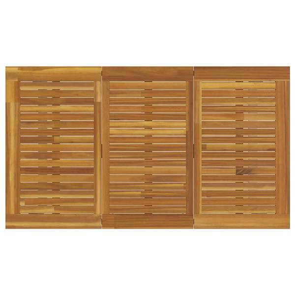 Grote foto vidaxl tuin eettafel grijs 140 x 80 x 75 cm tuin en terras tuinmeubelen