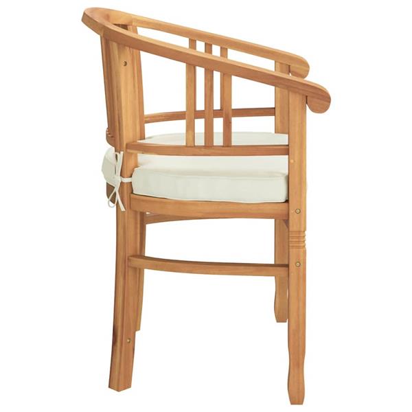 Grote foto vidaxl tuinstoelen 2 pcs bruin 63 x 58 x 89 cm massief teakhout tuin en terras tuinmeubelen