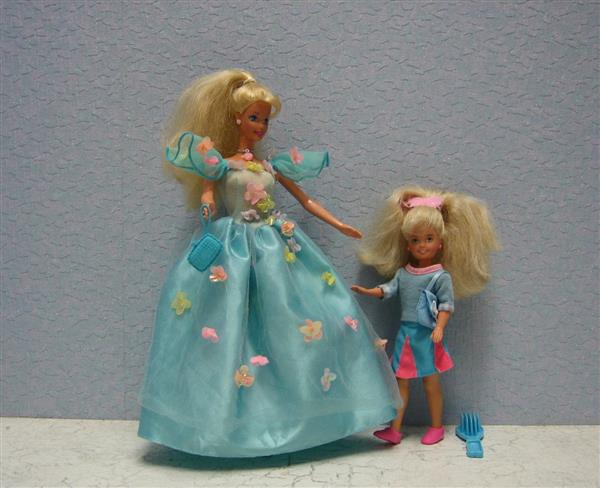 Grote foto stacie en barbie jaren 90 mattel poppen pop90 kinderen en baby poppen